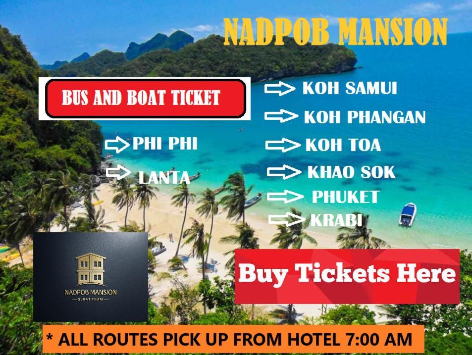 Nadpob Mansion Surat Thani Exterior foto